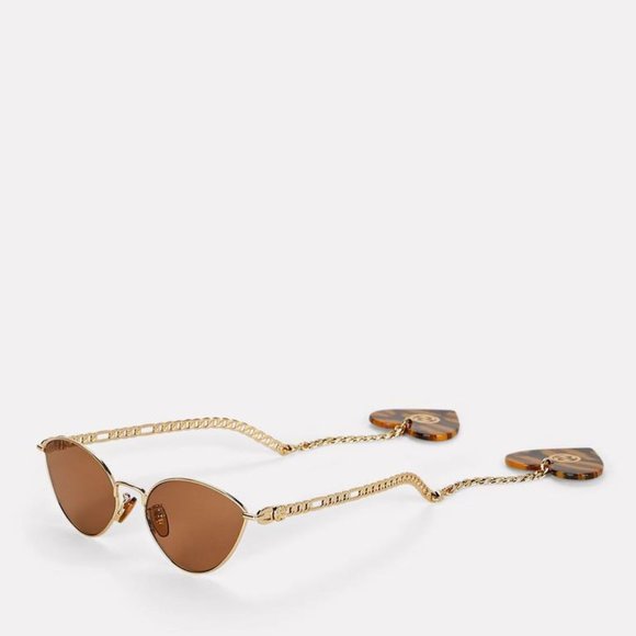 Gucci GG0977S Gold Chain Sunglasses with Removable Charma main image 6